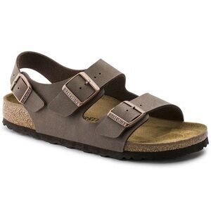 Birkenstock Milano Birkibuc - Mocha Brown Sandals